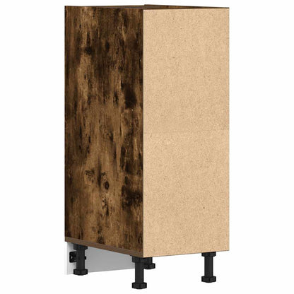 Onderkast 30x44,5x81,5 cm bewerkt hout gerookt eikenkleurig