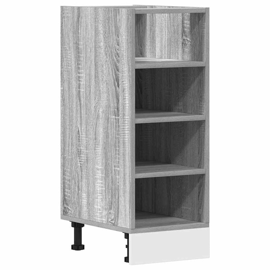 Onderkast 30x44,5x81,5cm bewerkt hout grijs sonoma eikenkleurig