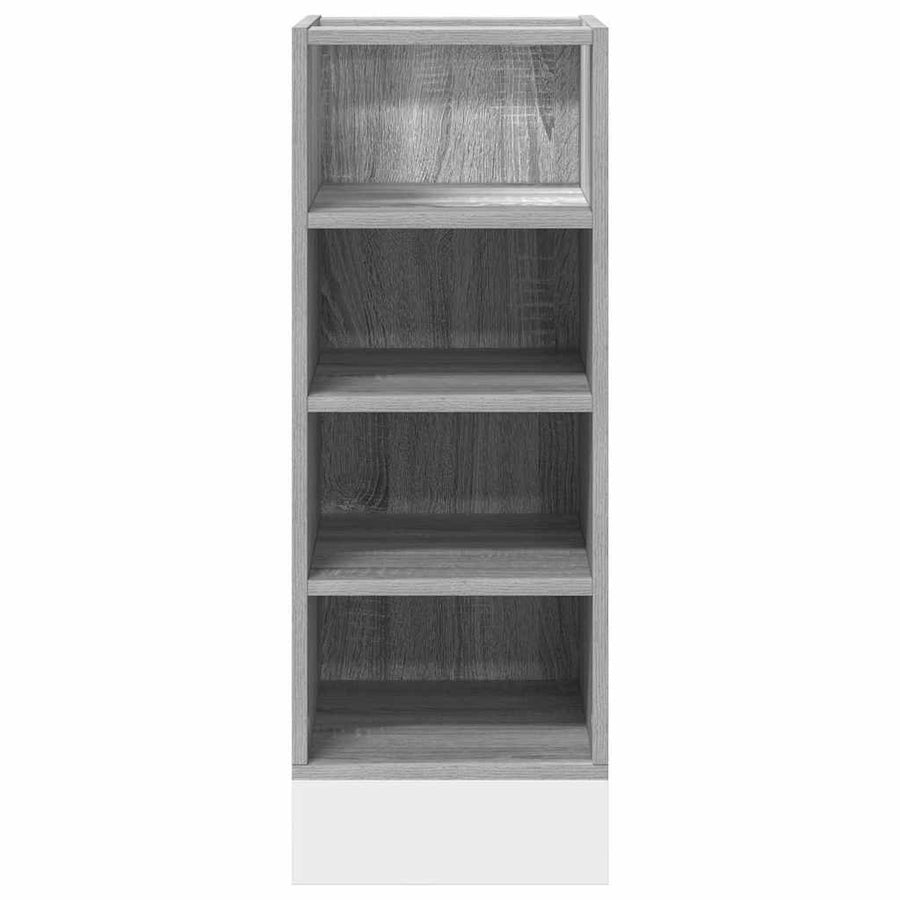 Onderkast 30x44,5x81,5cm bewerkt hout grijs sonoma eikenkleurig