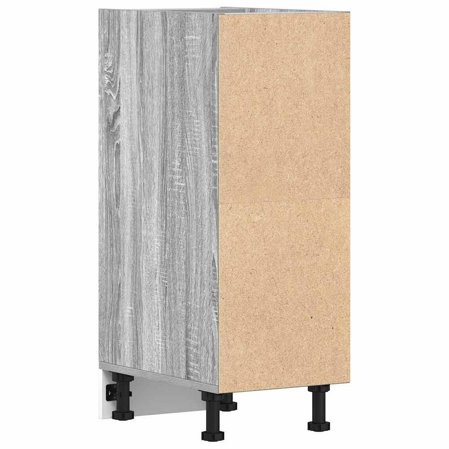 Onderkast 30x44,5x81,5cm bewerkt hout grijs sonoma eikenkleurig