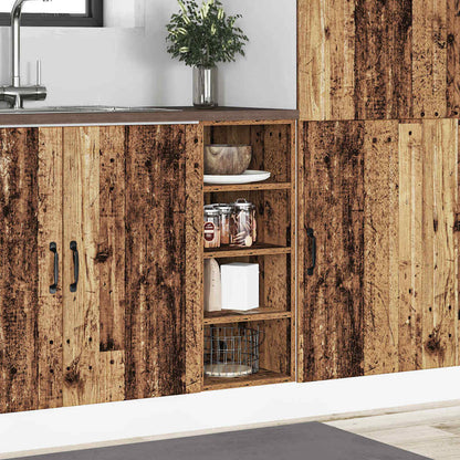 Onderkast 30x44,5x81,5 cm bewerkt hout oud houtkleurig