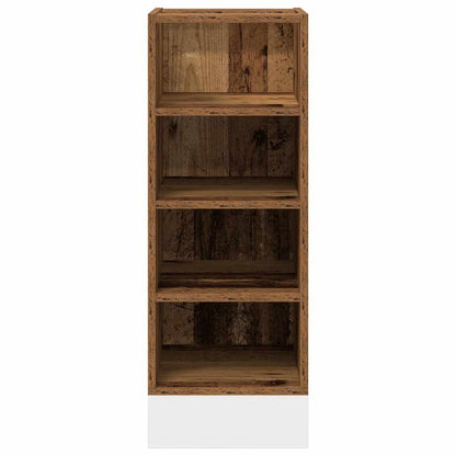 Onderkast 30x44,5x81,5 cm bewerkt hout oud houtkleurig