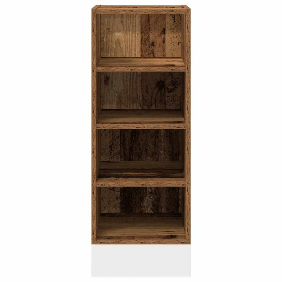 Onderkast 30x44,5x81,5 cm bewerkt hout oud houtkleurig
