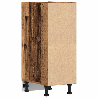 Onderkast 30x44,5x81,5 cm bewerkt hout oud houtkleurig