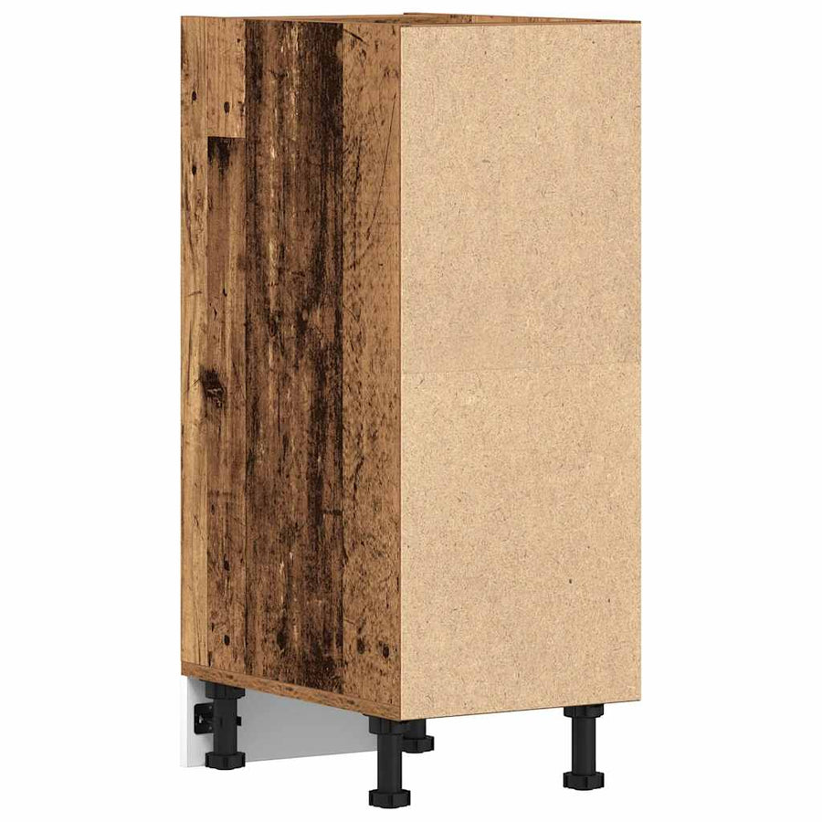 Onderkast 30x44,5x81,5 cm bewerkt hout oud houtkleurig