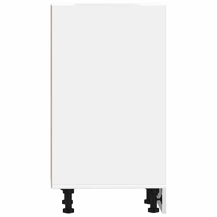 Onderkast 40x44,5x81,5 cm bewerkt hout wit