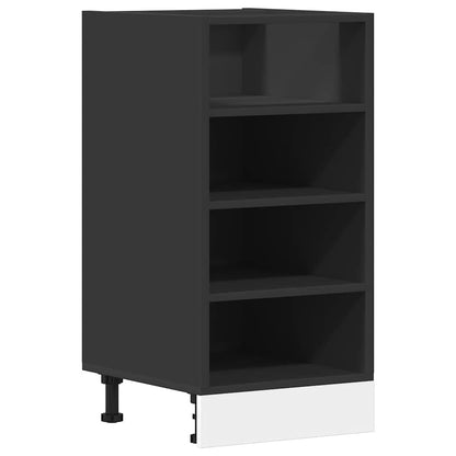 Onderkast 40x44,5x81,5 cm bewerkt hout zwart