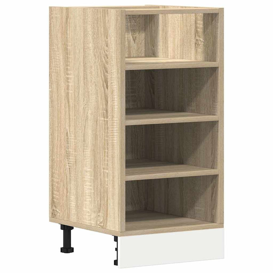 Onderkast 40x44,5x81,5 cm bewerkt hout sonoma eikenkleurig