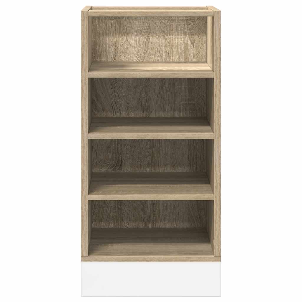 Onderkast 40x44,5x81,5 cm bewerkt hout sonoma eikenkleurig