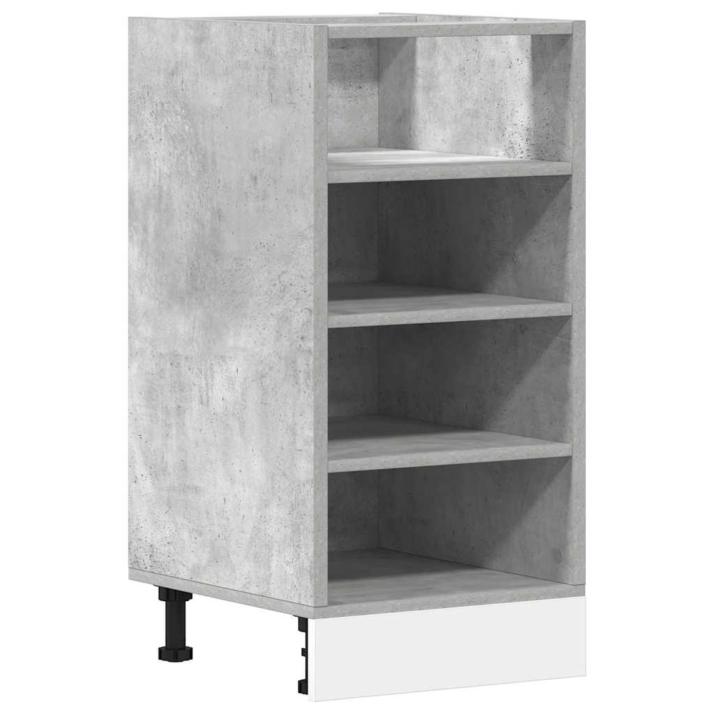 Onderkast 40x44,5x81,5 cm bewerkt hout betongrijs