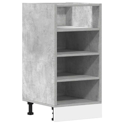 Onderkast 40x44,5x81,5 cm bewerkt hout betongrijs