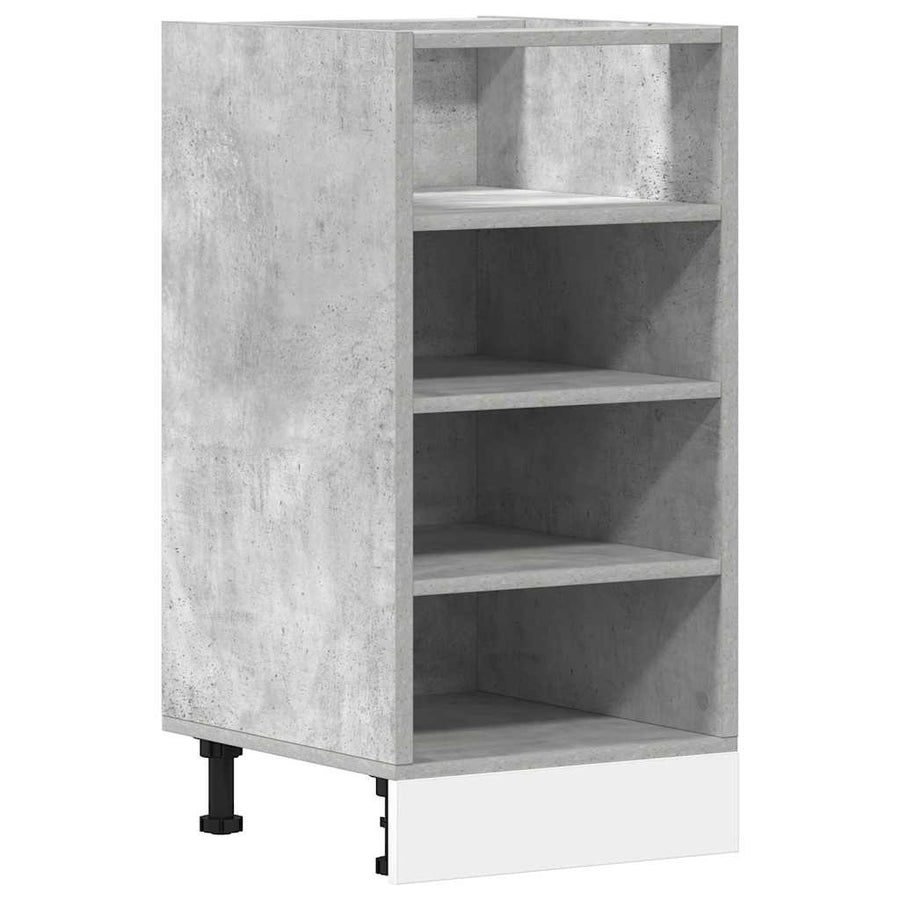 Onderkast 40x44,5x81,5 cm bewerkt hout betongrijs