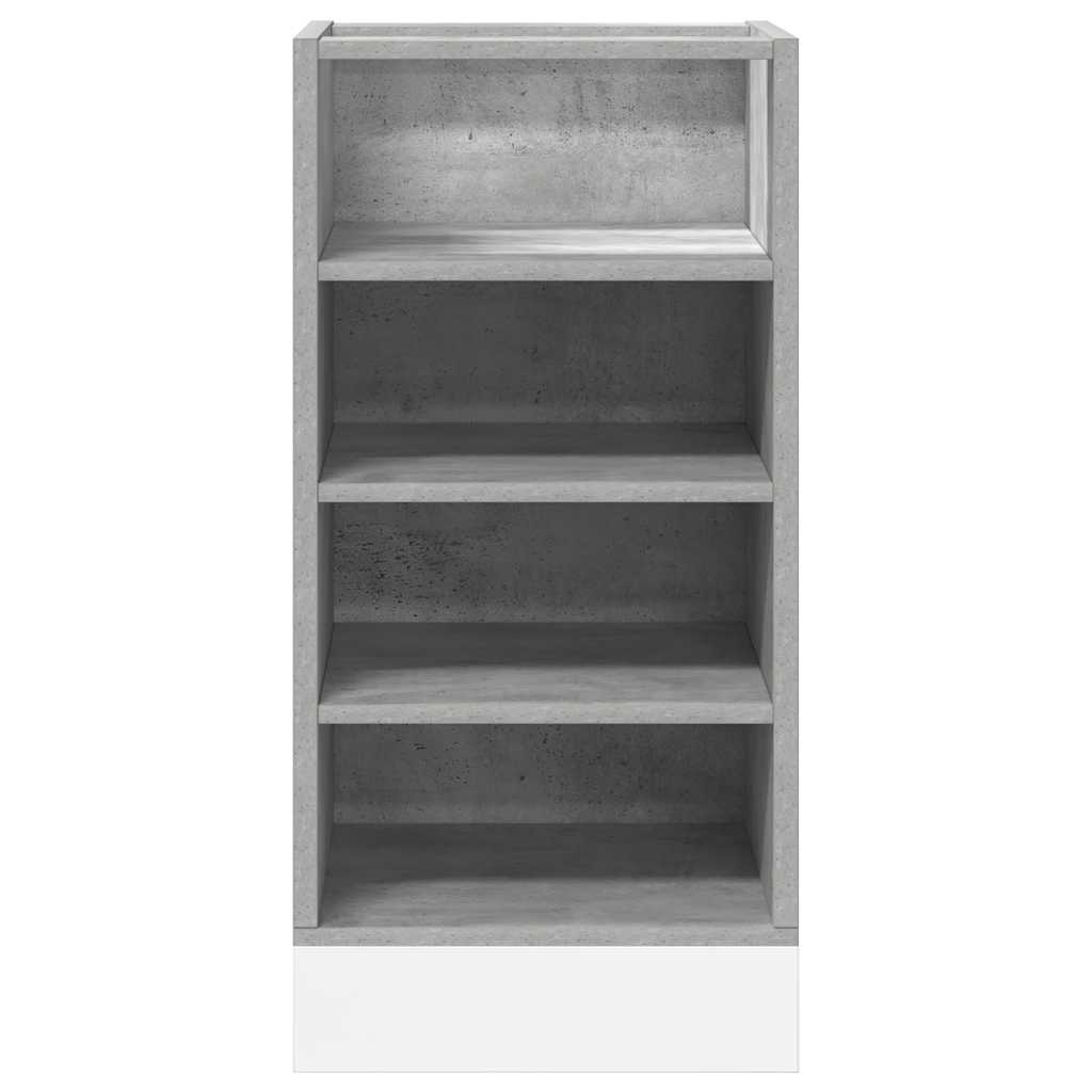 Onderkast 40x44,5x81,5 cm bewerkt hout betongrijs