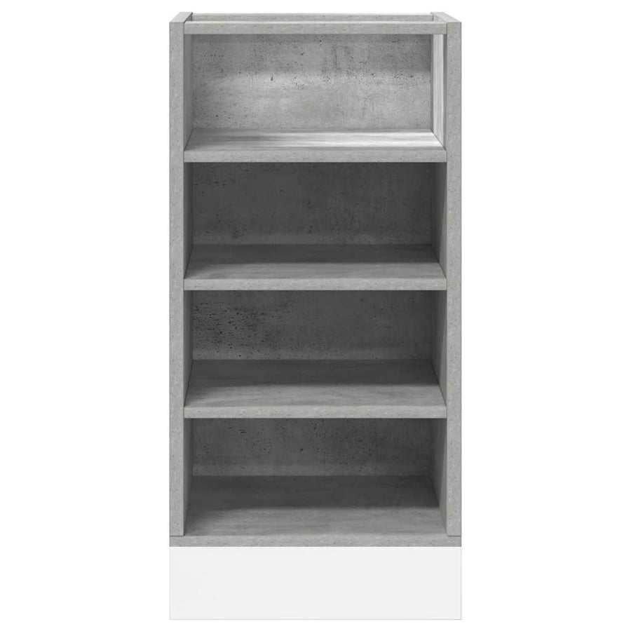 Onderkast 40x44,5x81,5 cm bewerkt hout betongrijs