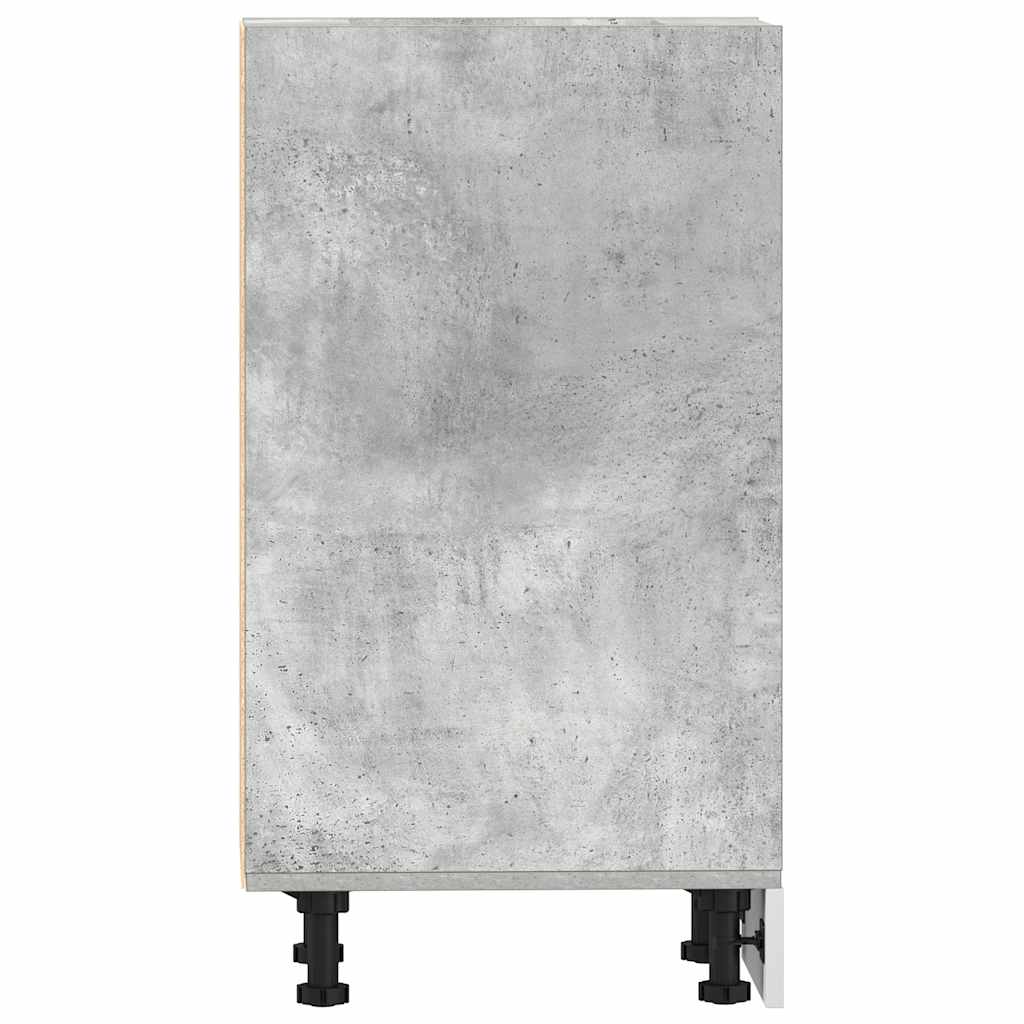Onderkast 40x44,5x81,5 cm bewerkt hout betongrijs