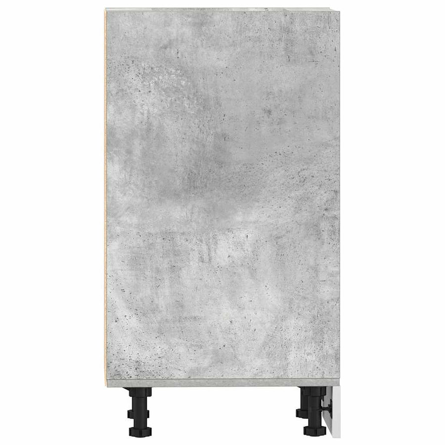 Onderkast 40x44,5x81,5 cm bewerkt hout betongrijs