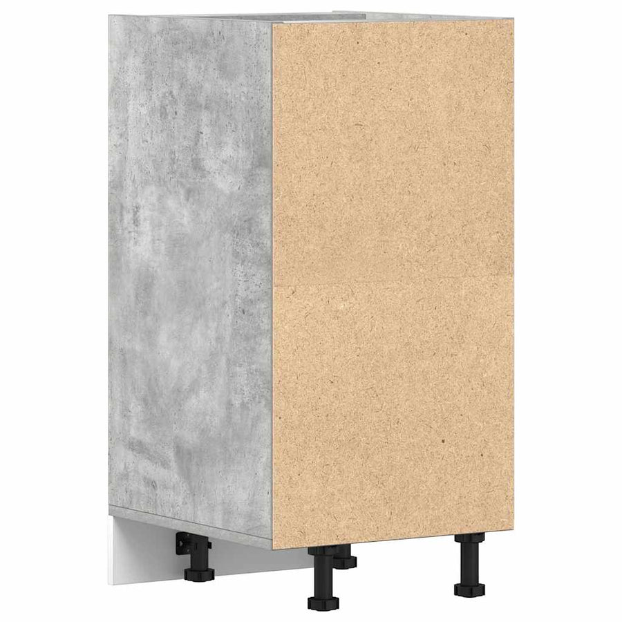 Onderkast 40x44,5x81,5 cm bewerkt hout betongrijs