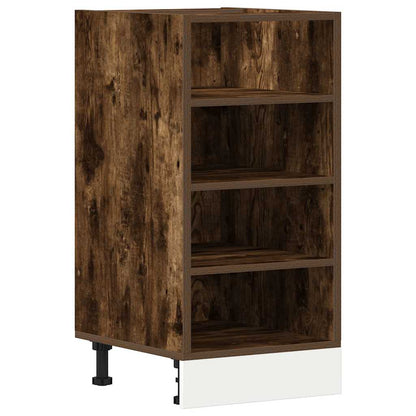 Onderkast 40x44,5x81,5 cm bewerkt hout gerookt eikenkleurig