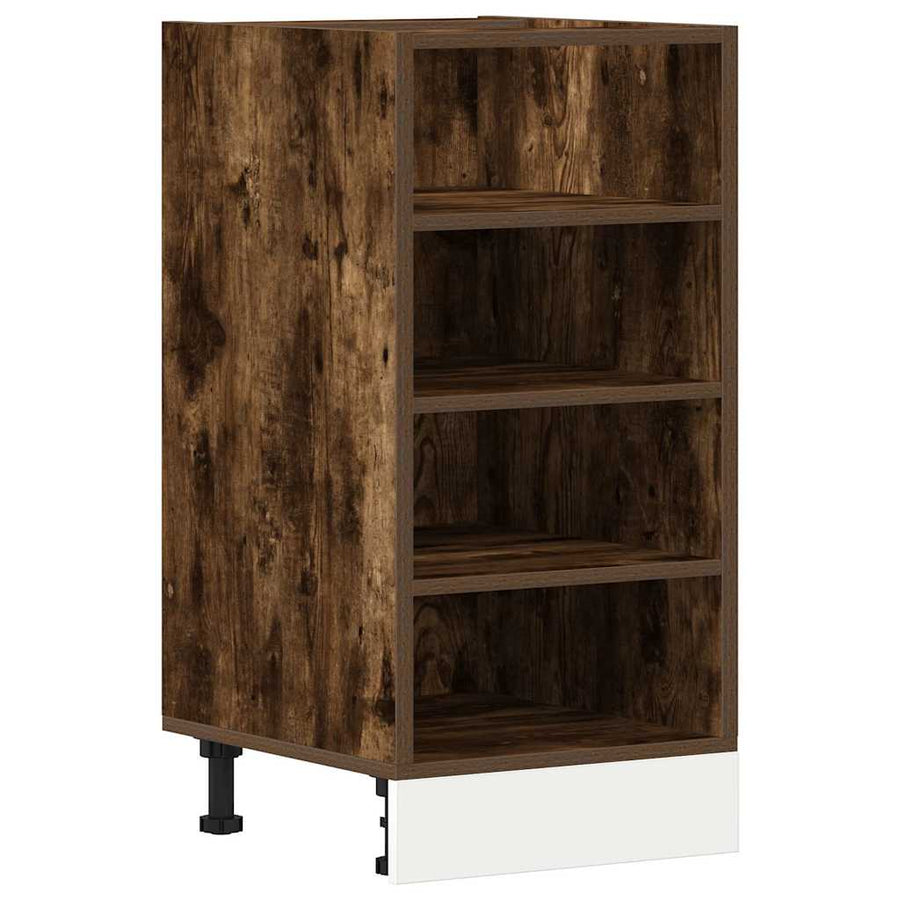 Onderkast 40x44,5x81,5 cm bewerkt hout gerookt eikenkleurig