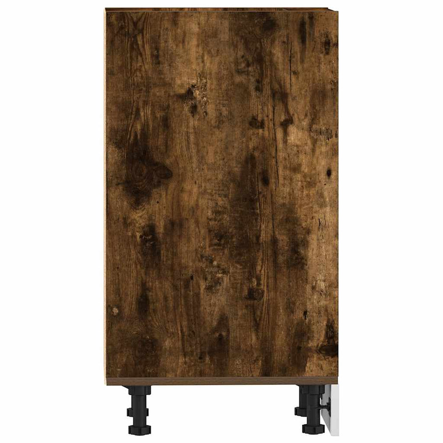 Onderkast 40x44,5x81,5 cm bewerkt hout gerookt eikenkleurig