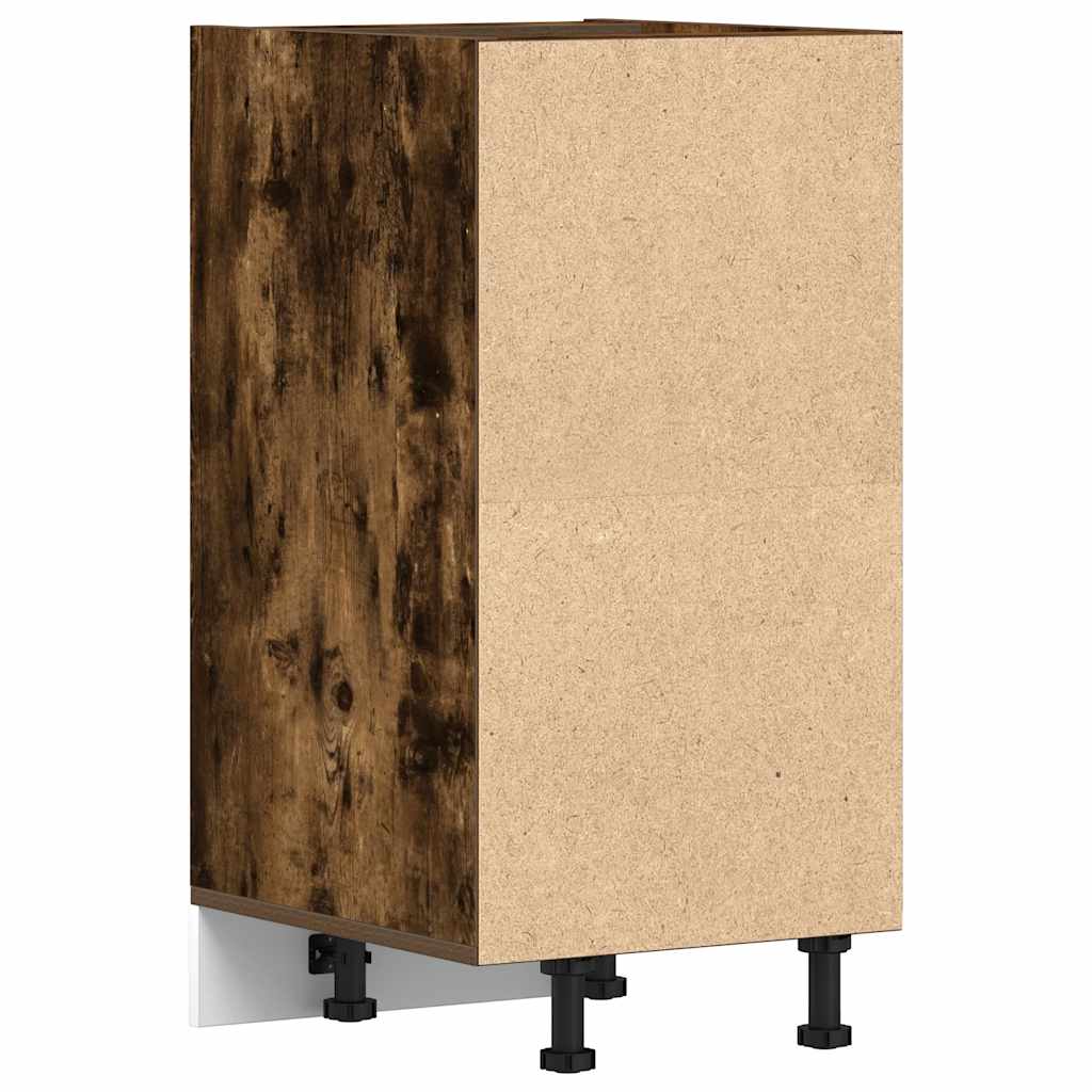 Onderkast 40x44,5x81,5 cm bewerkt hout gerookt eikenkleurig