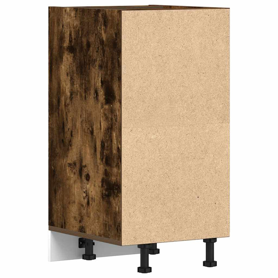 Onderkast 40x44,5x81,5 cm bewerkt hout gerookt eikenkleurig