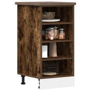 Onderkast 40x44,5x81,5 cm bewerkt hout gerookt eiken