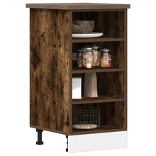 Onderkast 40x44,5x81,5 cm bewerkt hout gerookt eikenkleurig