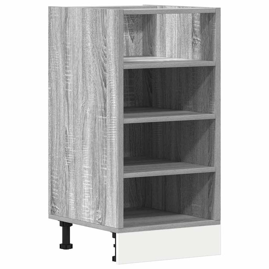 Onderkast 40x44,5x81,5 cm bewerkt hout grijs sonoma eikenkleur