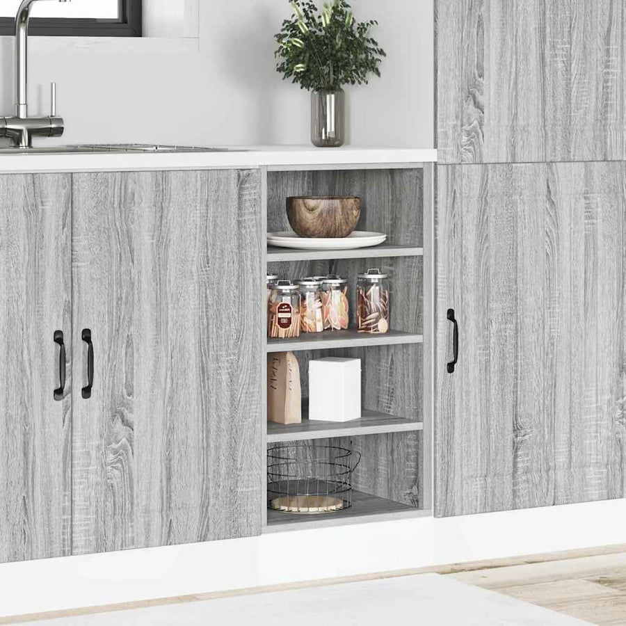Onderkast 40x44,5x81,5 cm bewerkt hout grijs sonoma eikenkleur