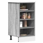 Onderkast 40x44,5x81,5 cm bewerkt hout grijs sonoma