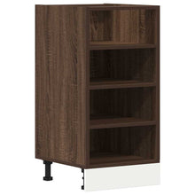 Onderkast 40x44,5x81,5 cm bewerkt hout bruin eikenkleur