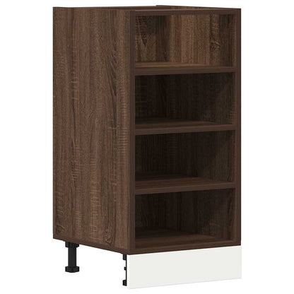 Onderkast 40x44,5x81,5 cm bewerkt hout bruin eikenkleur