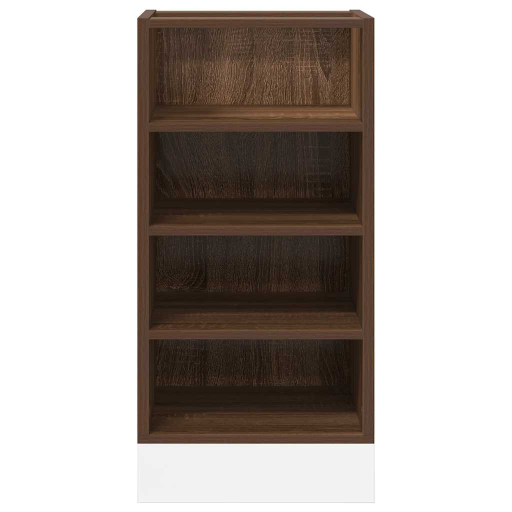 Onderkast 40x44,5x81,5 cm bewerkt hout bruin eikenkleur