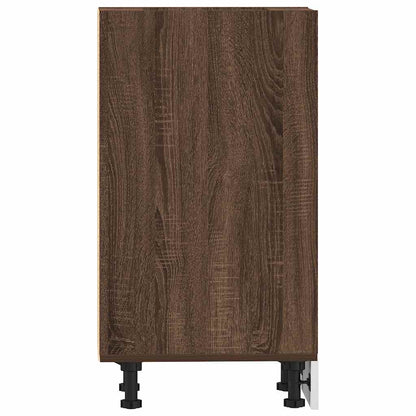 Onderkast 40x44,5x81,5 cm bewerkt hout bruin eikenkleur