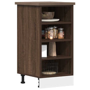 Onderkast bewerkt hout 40x44,5x81,5 cm bruin eikenkleur