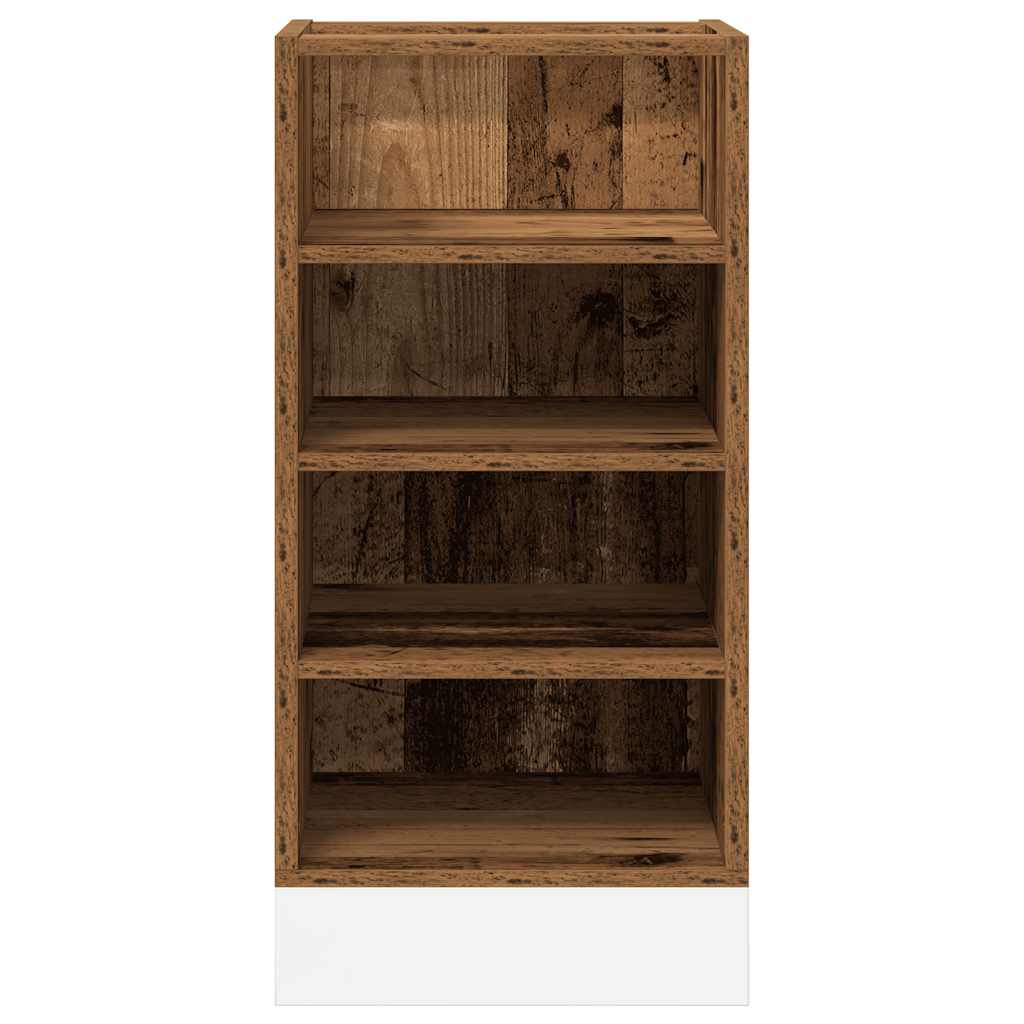 Onderkast 40x44,5x81,5 cm bewerkt hout oud houtkleurig