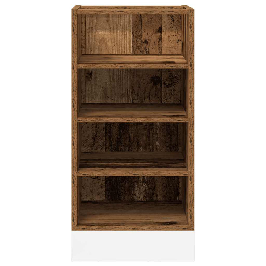 Onderkast 40x44,5x81,5 cm bewerkt hout oud houtkleurig