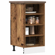 Onderkast bewerkt hout 40x44,5x81,5 cm oud houtkleurig