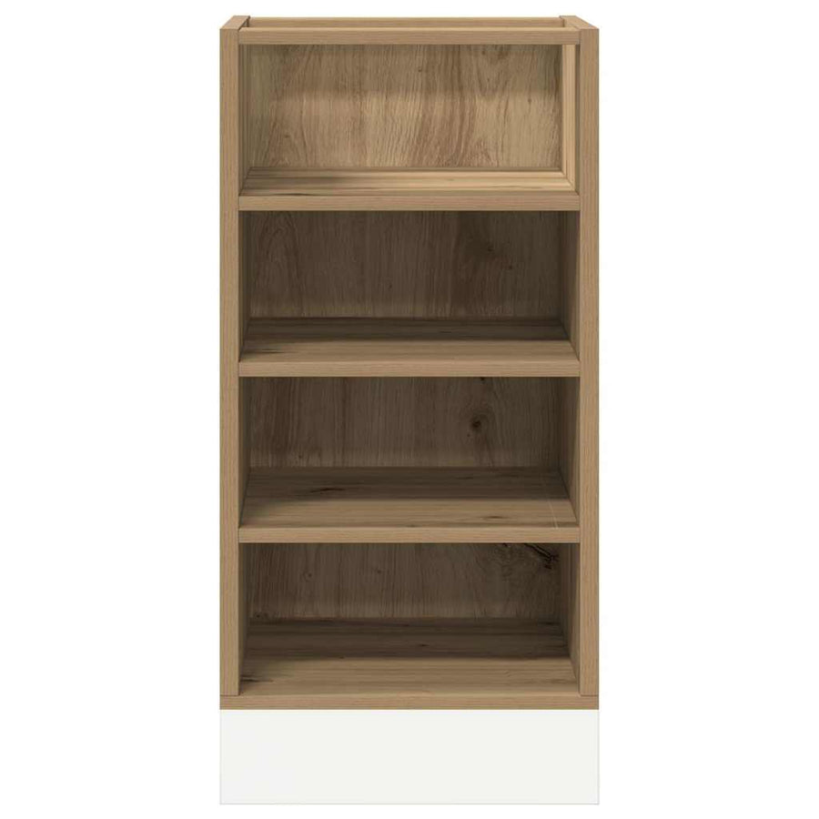 Onderkast 40x44,5x81,5 cm bewerkt hout artisanaal eikenkleur