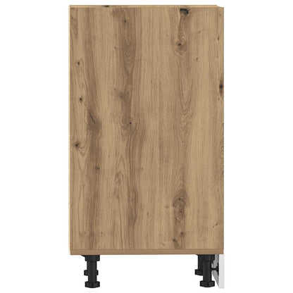 Onderkast 40x44,5x81,5 cm bewerkt hout artisanaal eikenkleur
