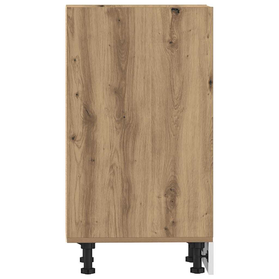 Onderkast 40x44,5x81,5 cm bewerkt hout artisanaal eikenkleur