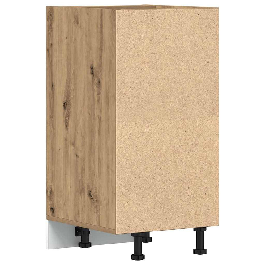 Onderkast 40x44,5x81,5 cm bewerkt hout artisanaal eikenkleur