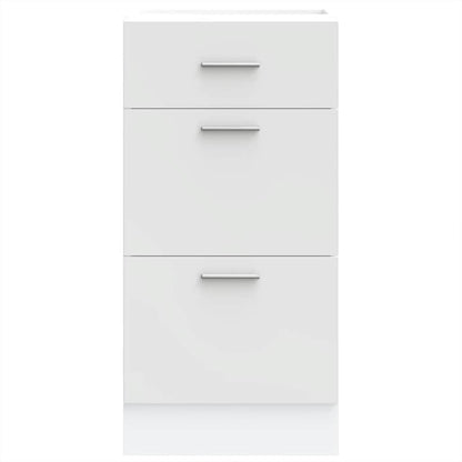 Onderkast 40x46x81,5 cm bewerkt hout wit
