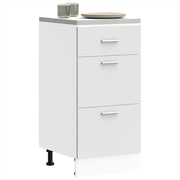 Base cabinet Lyon 40x46x81.5 cm treated wood white