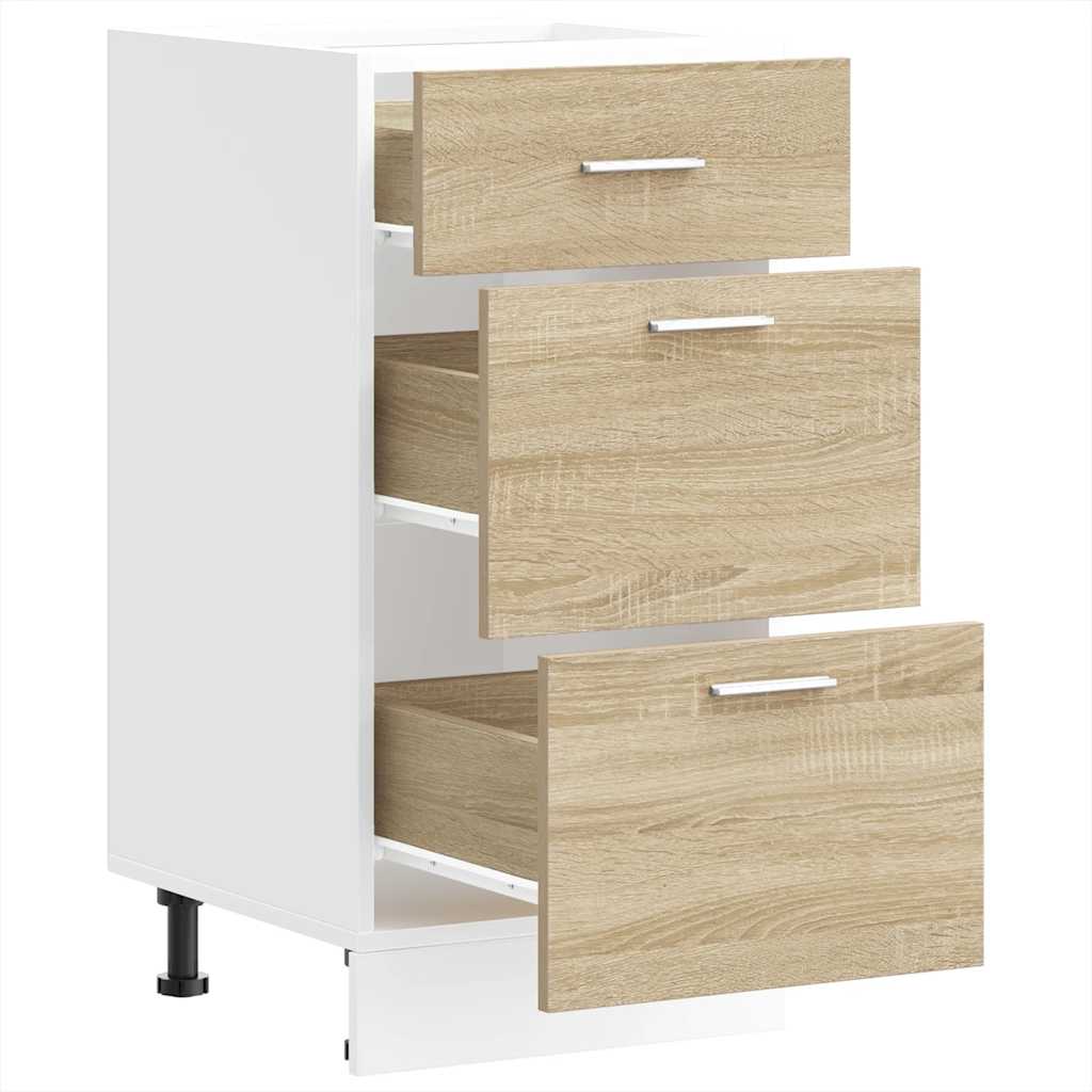 Onderkast 40x46x81,5 cm spaanplaat sonoma eikenkleurig