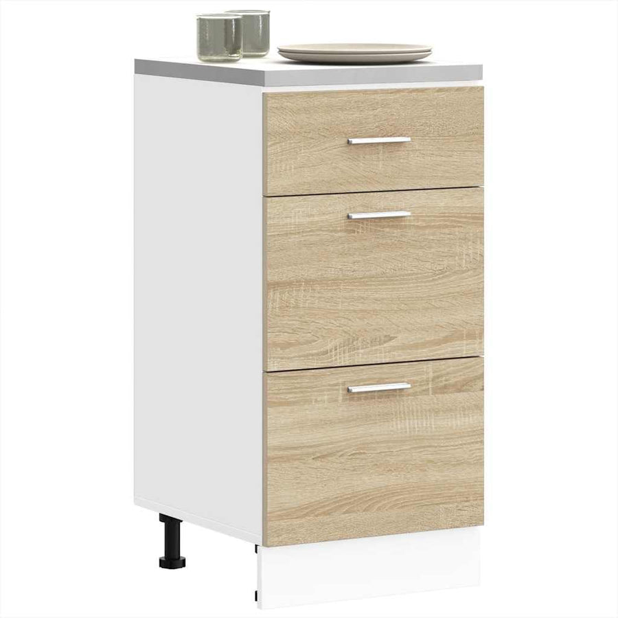 Onderkast 40x46x81,5 cm spaanplaat sonoma eikenkleurig