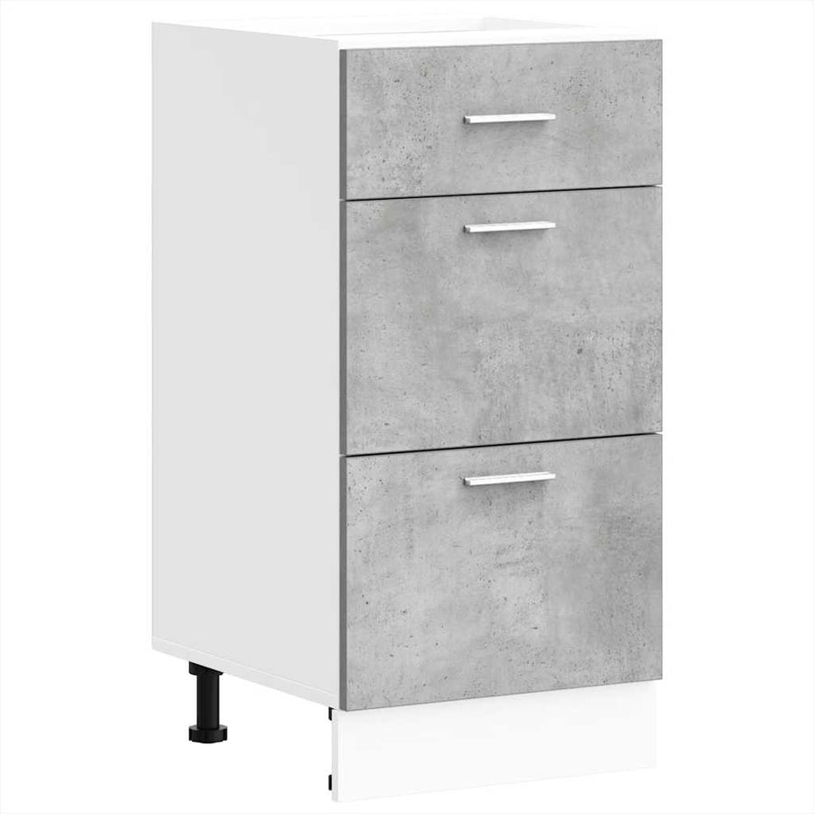 Onderkast 40x46x81,5 cm bewerkt hout betongrijs