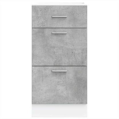 Onderkast 40x46x81,5 cm bewerkt hout betongrijs