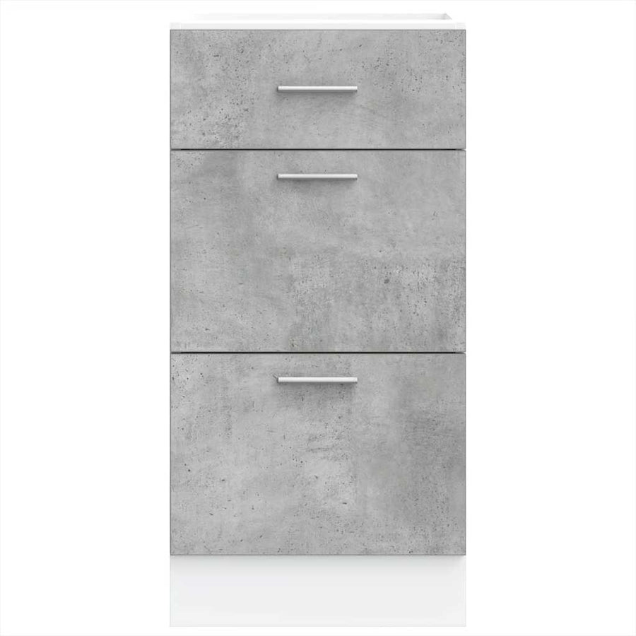 Onderkast 40x46x81,5 cm bewerkt hout betongrijs